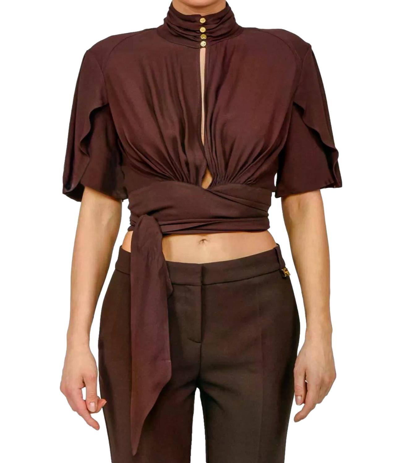 Elisabetta Franchi Camicia Cacao Donna
