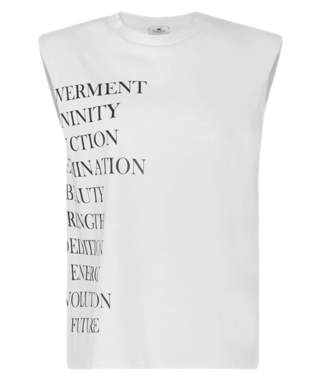 EF t-shirt bianco gesso donna