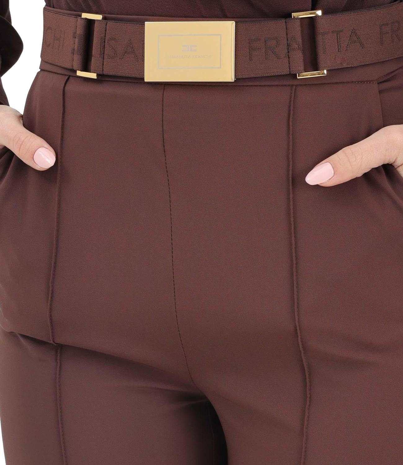 Pantalone marrone slim