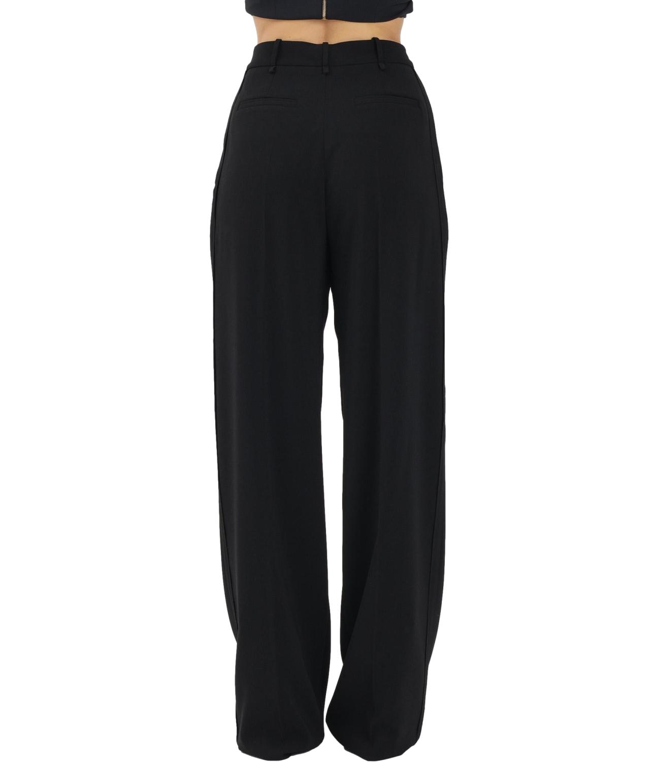 Pantalone nero largo donna