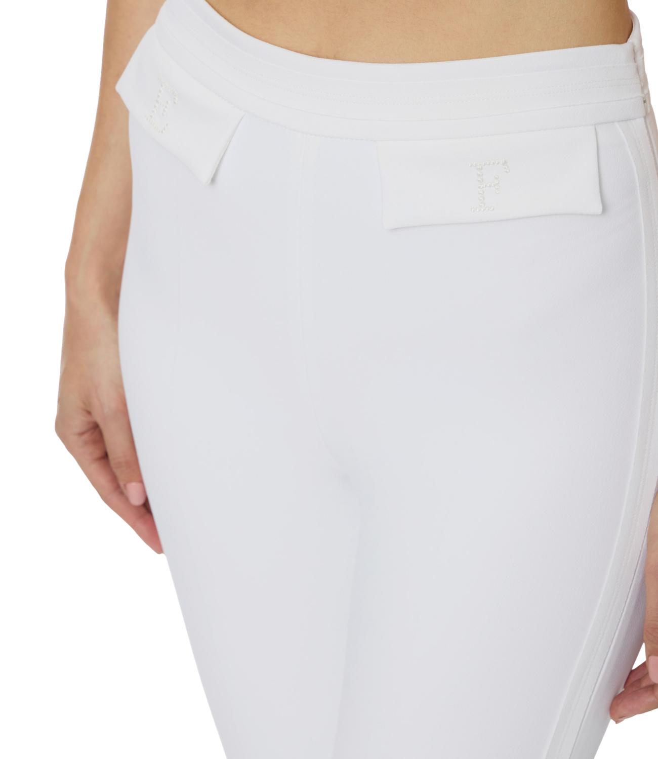 Ef pantalone avorio donna