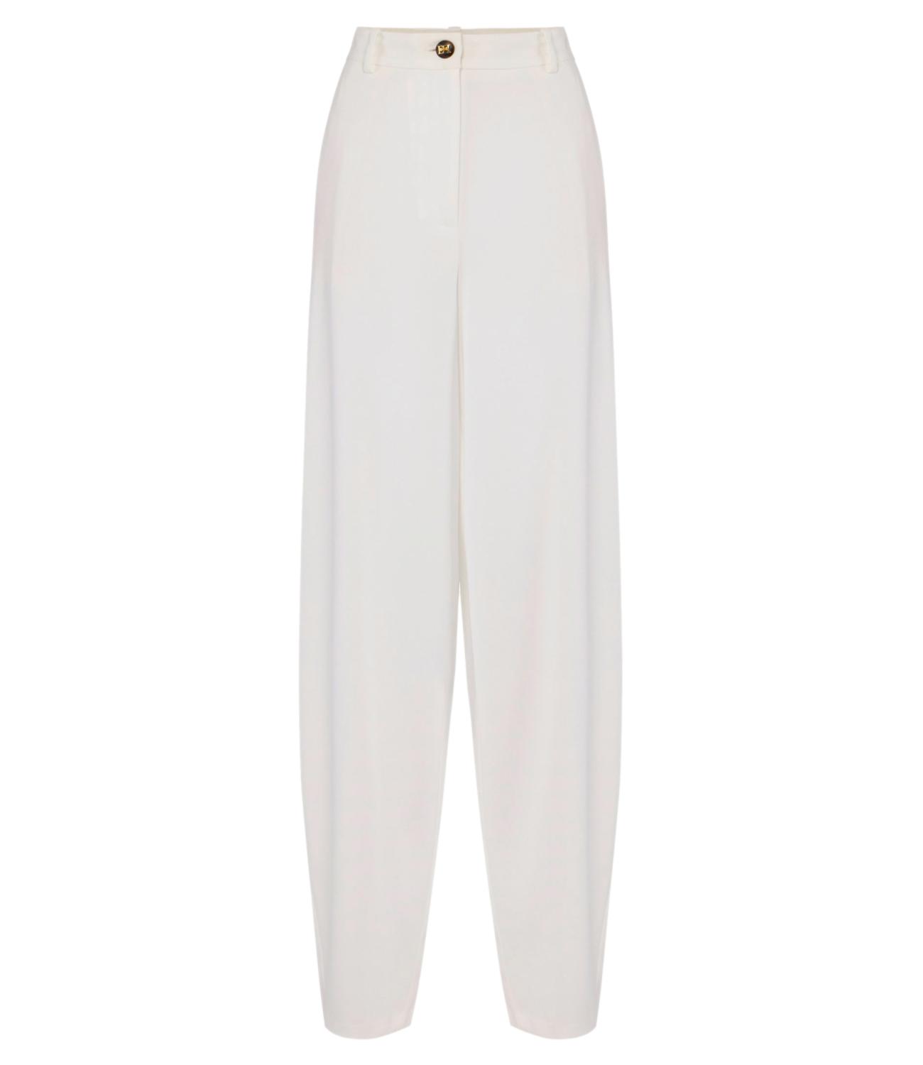 Ef Pantalone avorio donna