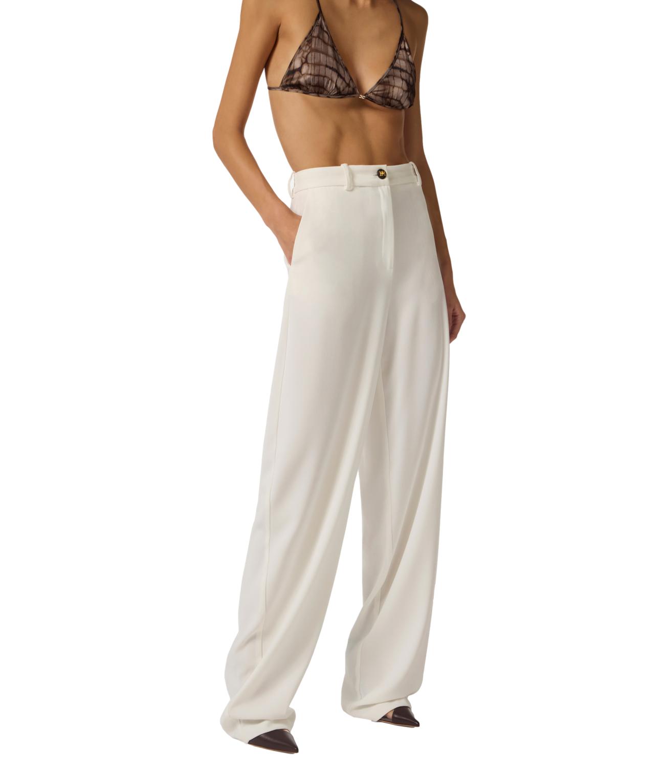 Ef Pantalone avorio donna