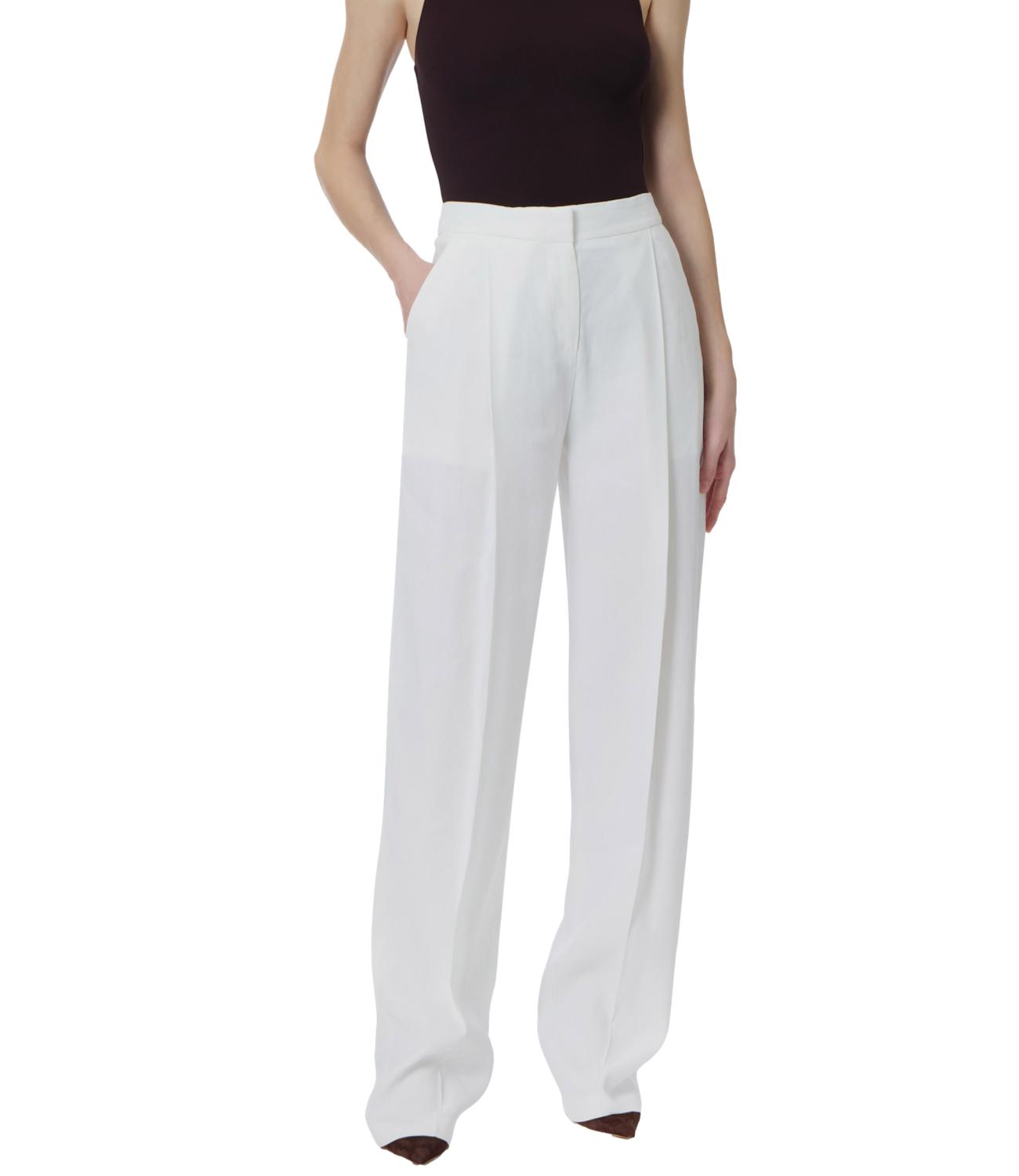 Ef pantalone avorio donna