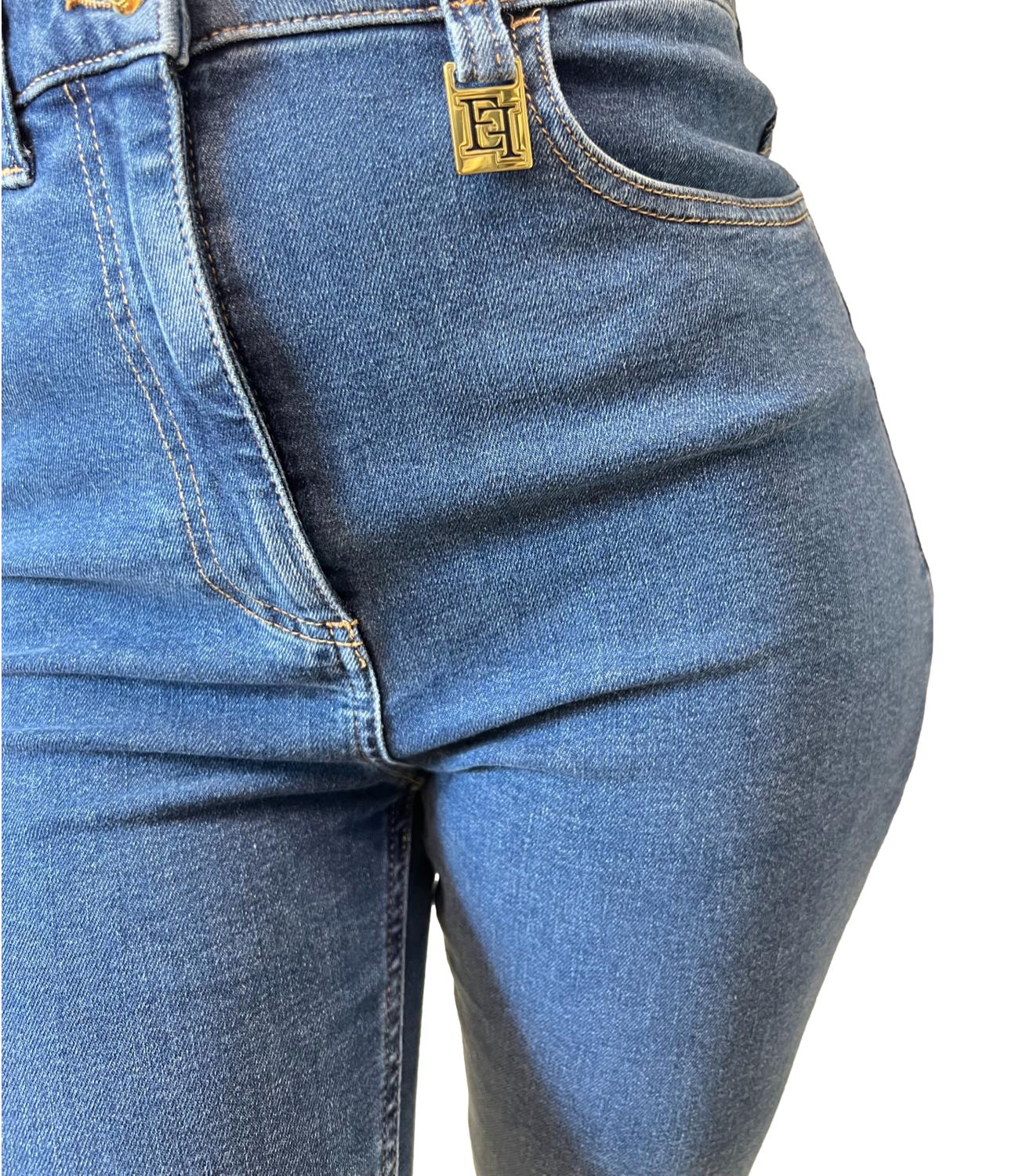 EF jeans denim skinny blu donna