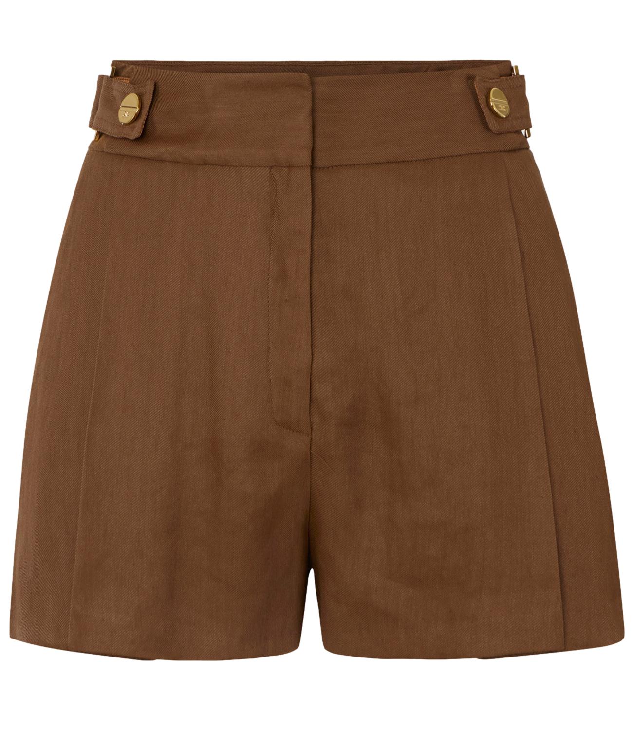 Elisabetta Franchi Shorts Cuoio Donna