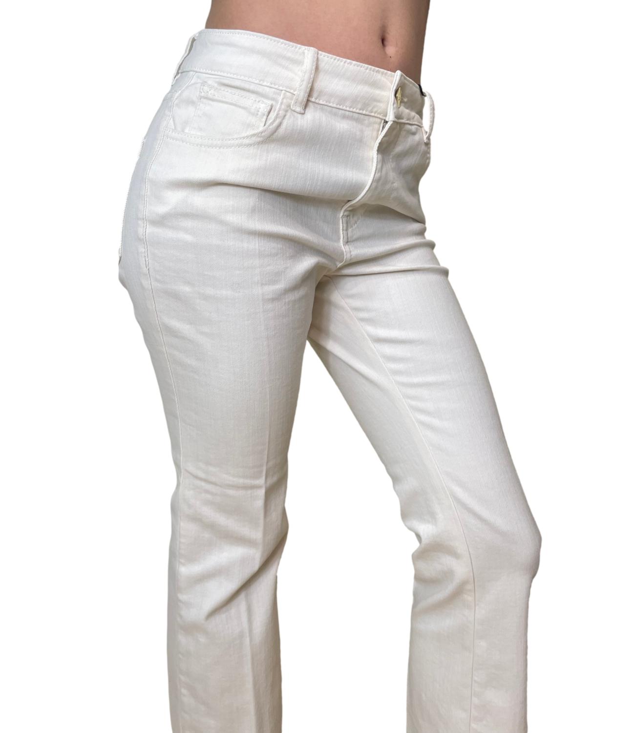 Emme Marella Pantalone DORIA Bianco Donna