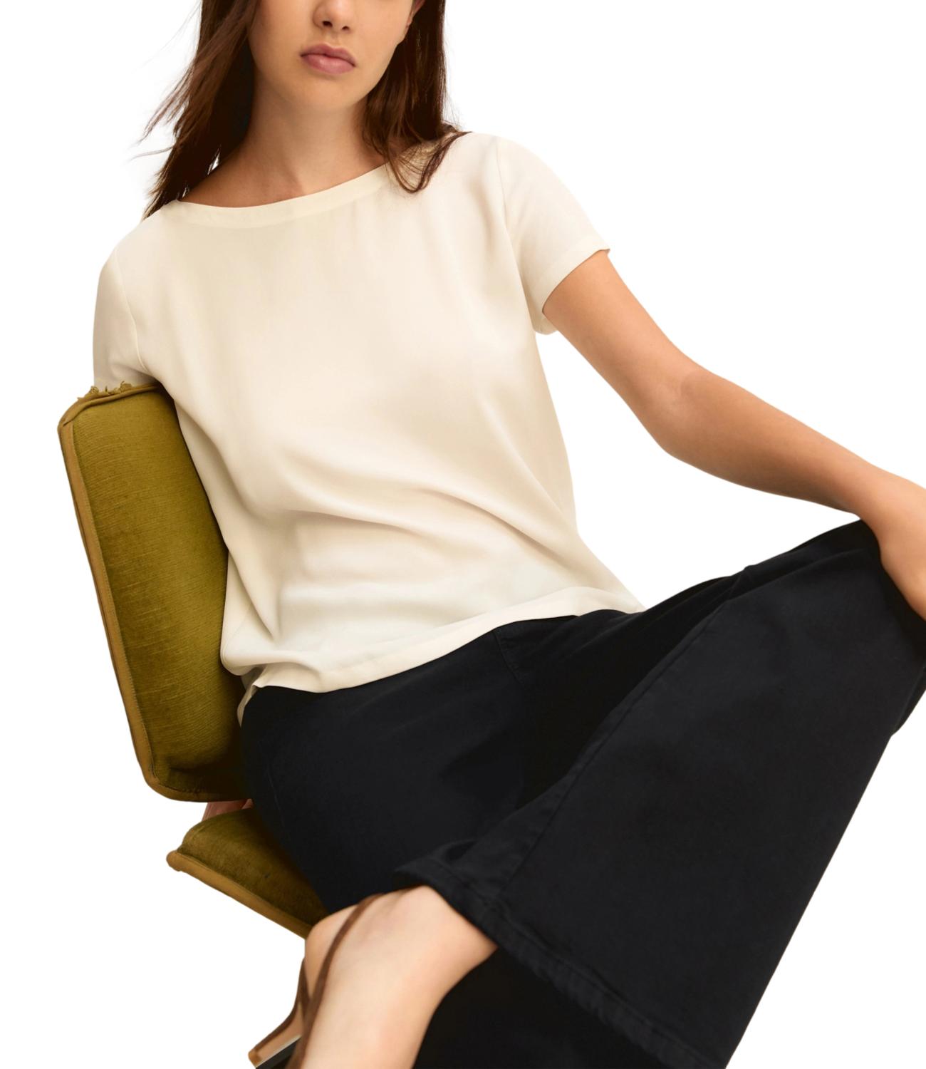Emme Marella Blusa Emmcartone Bianco Lana Donna