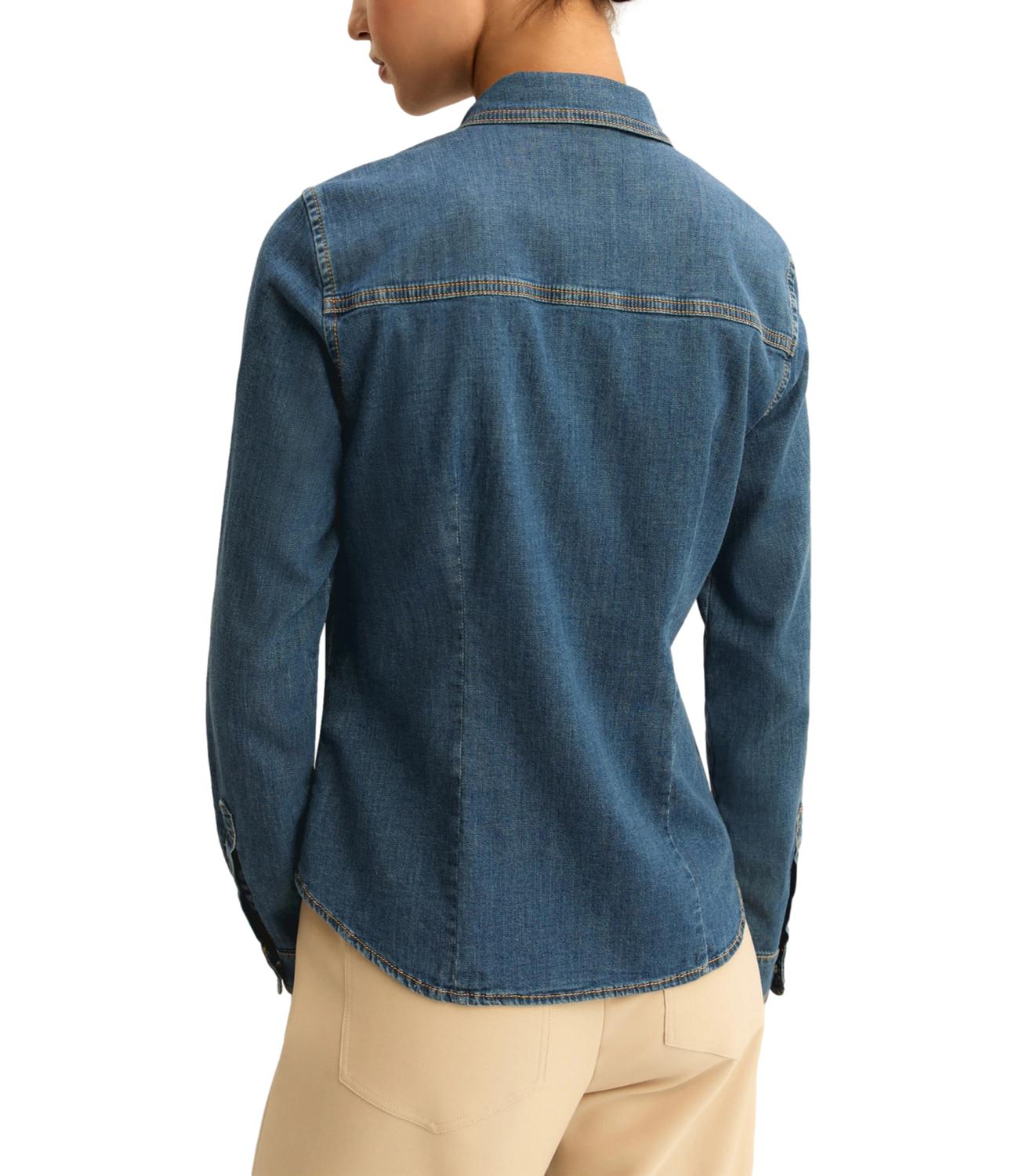 Emme Marella Camicia Emmcapanna Blue Jeans Donna