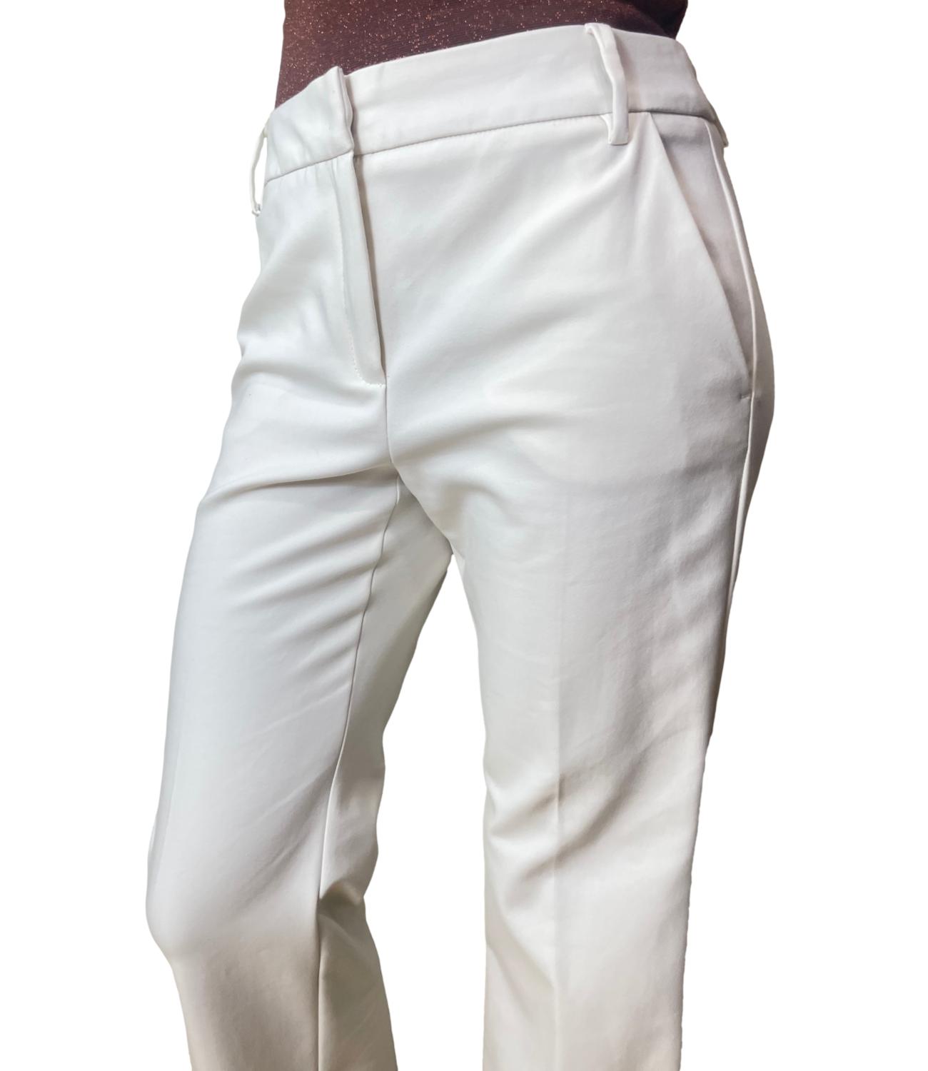 Emme Marella Pantalone Emmrum2 Bianco Lana Donna