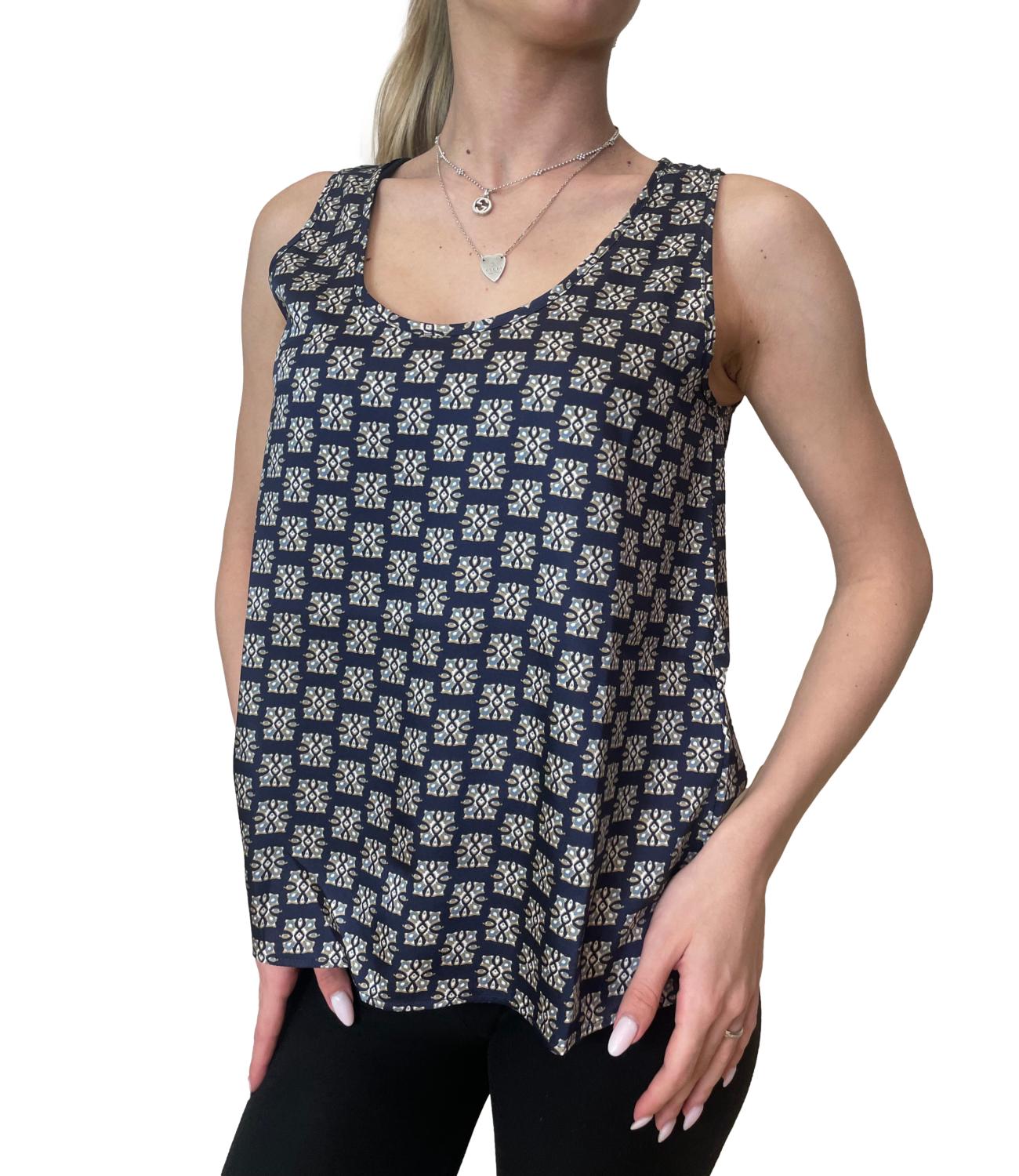 Emme Marella Top Emmcresta Blu Donna