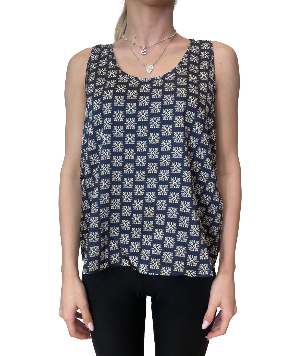 Emme Marella Top Emmcresta Blu Donna