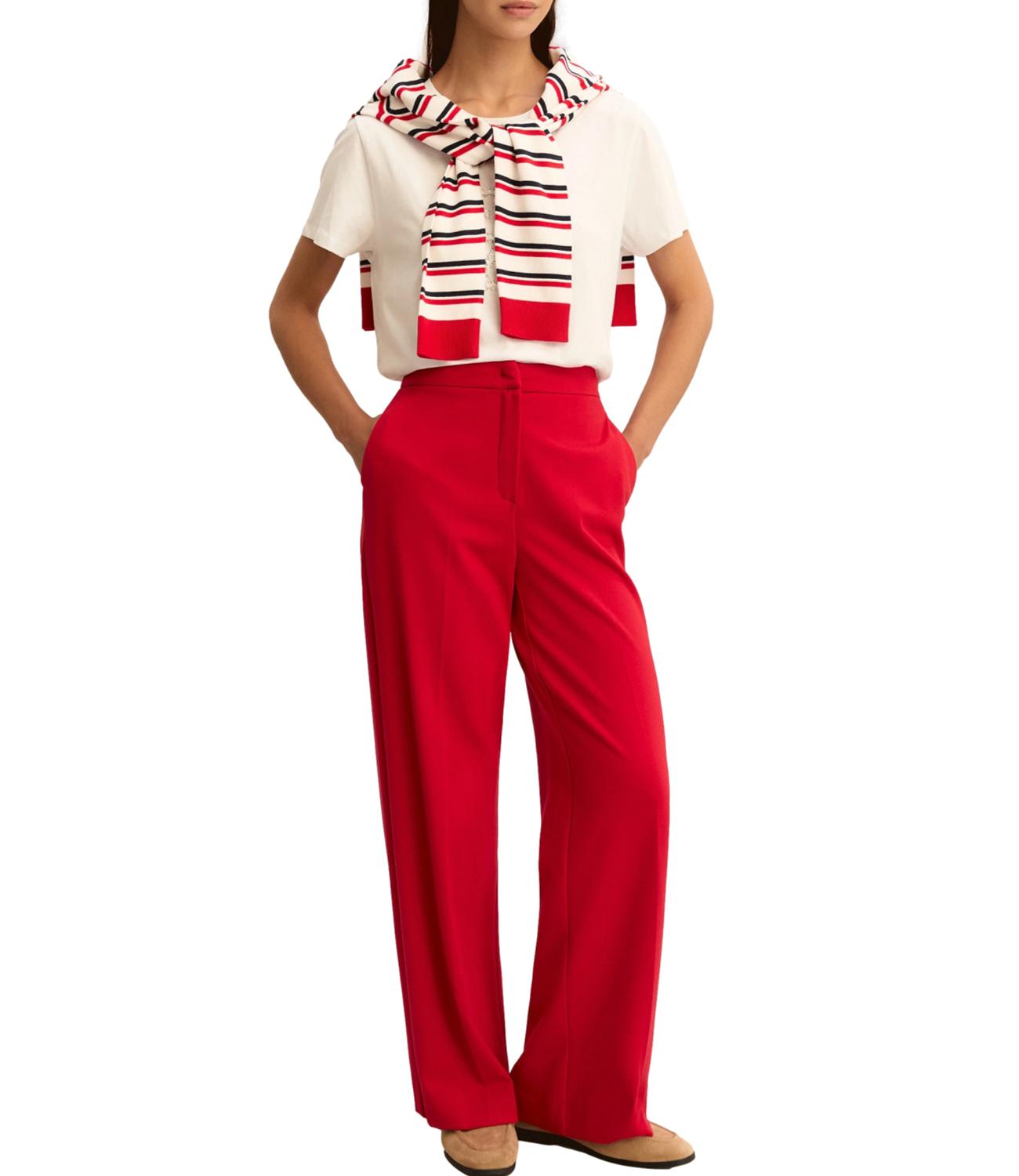 Emme Marella Pantalone Emmpalace Rosso Donna