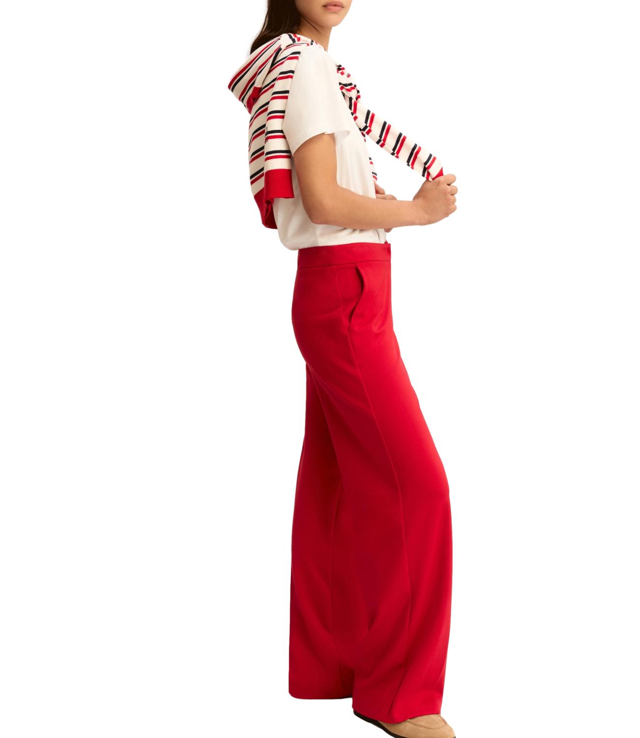 Emme Marella Pantalone Emmpalace Rosso Donna