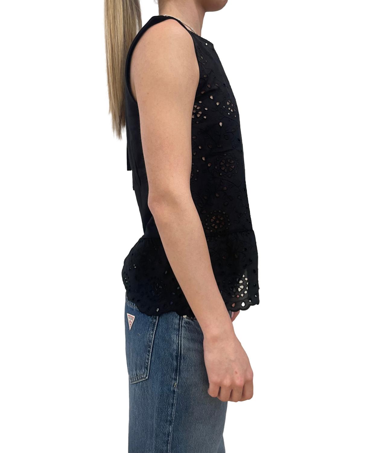 Emme Marella Top Emmpanetto Nero Donna
