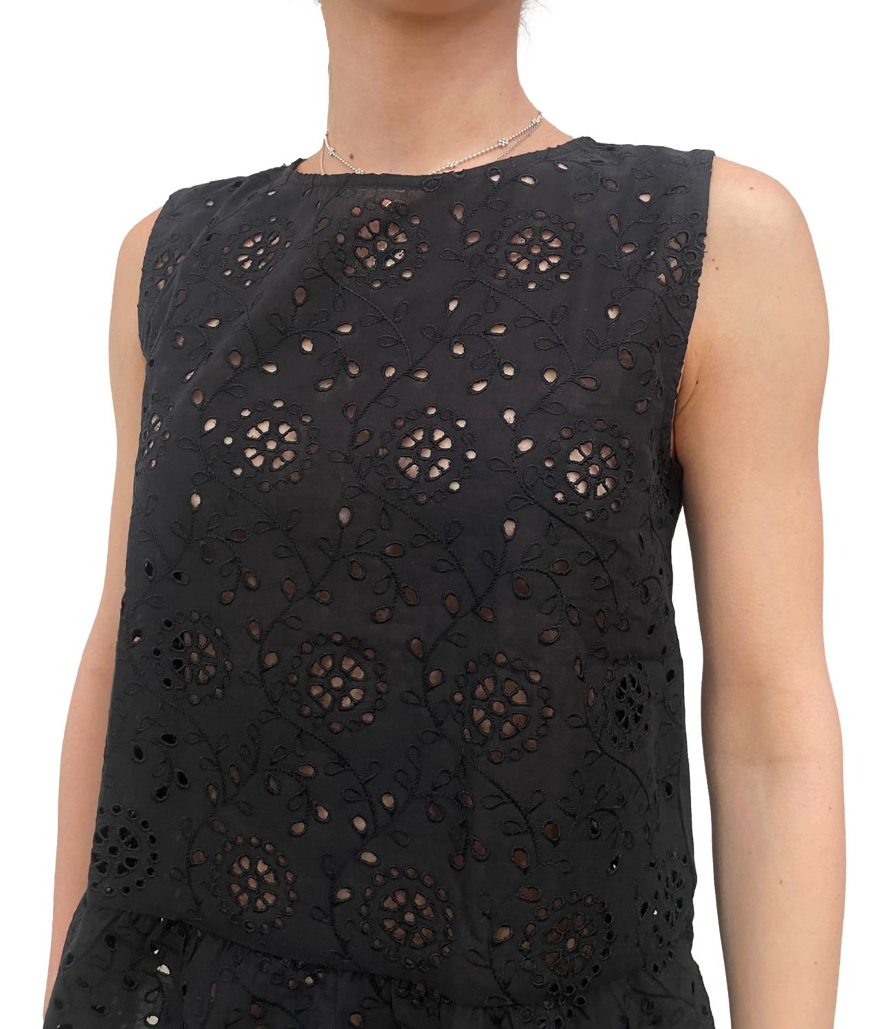 Emme Marella Top Emmpanetto Nero Donna