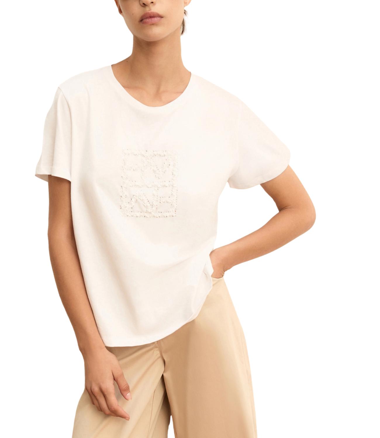 Emme Marella T-Shirt Emmtema Bianco Donna