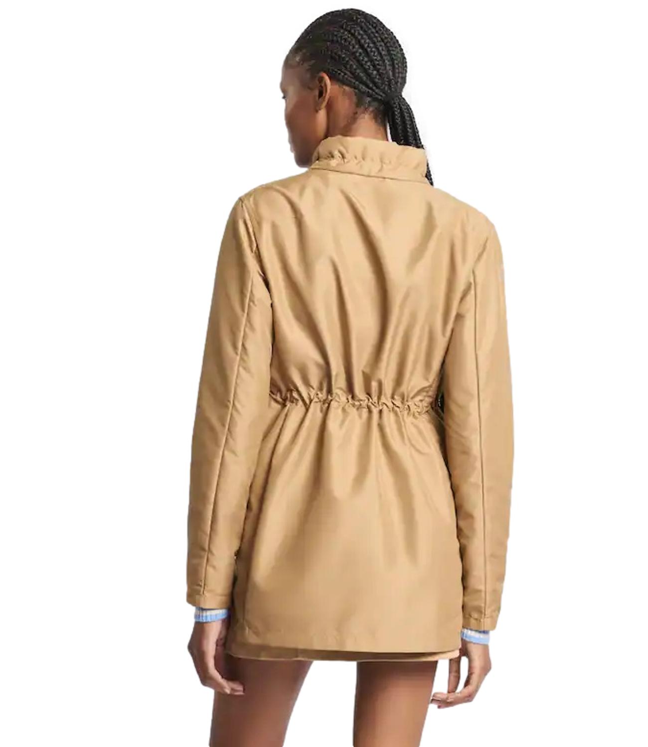 Fay Virginia Coat in Popeline Tecnico beige donna