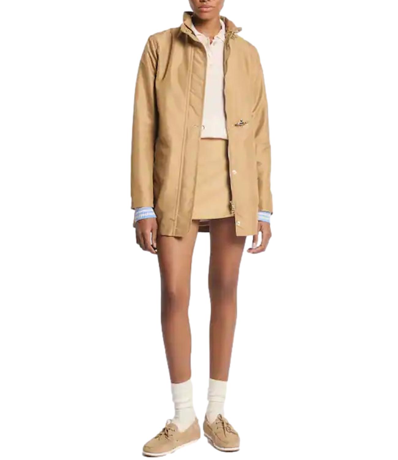 Fay Virginia Coat in Popeline Tecnico beige donna