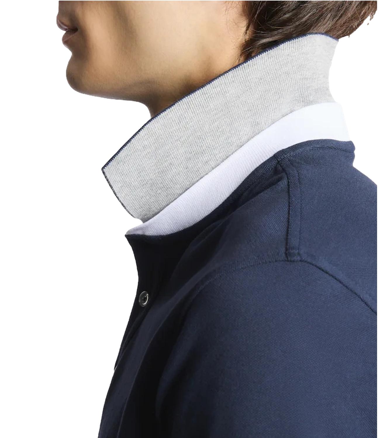 Fay Polo in Piquet Stretch blu
