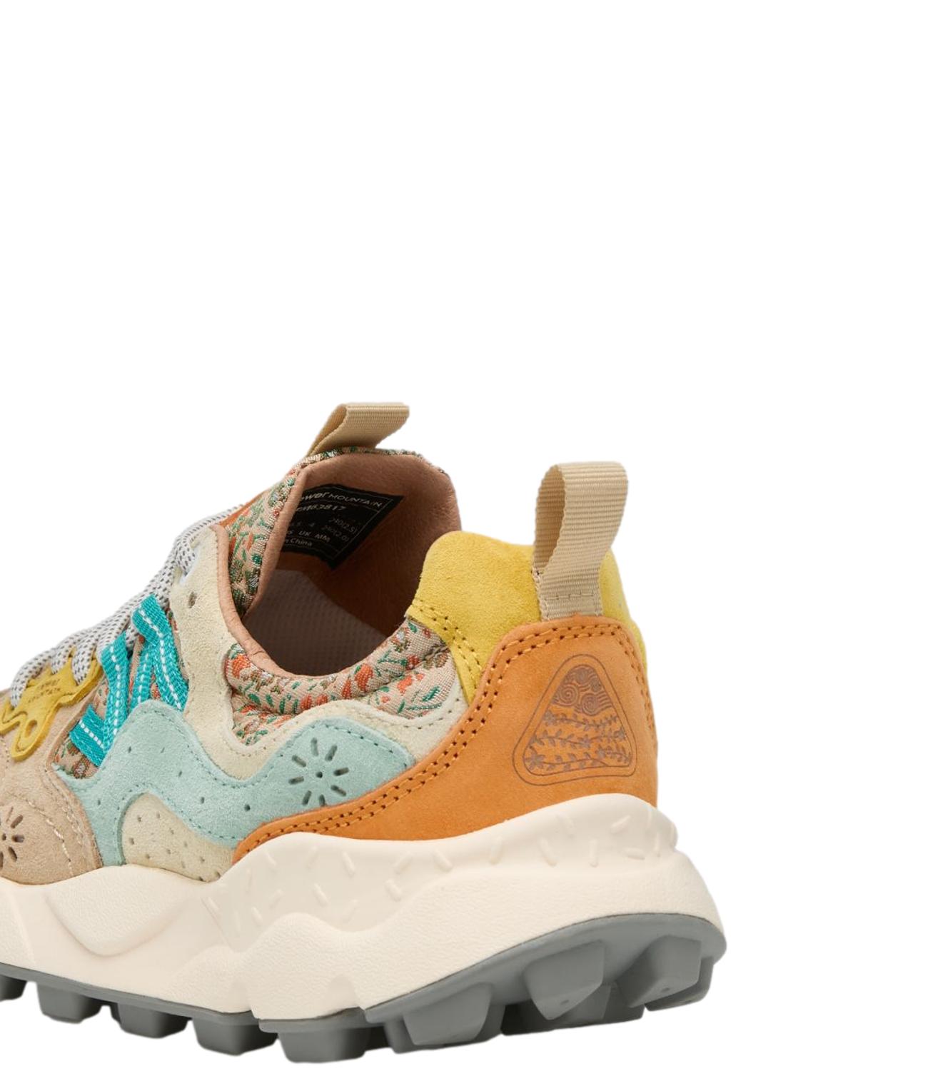 Sneakers Flower Mountain 001 2017817 67 Donna - ChestnuT-Light BluE-Orange