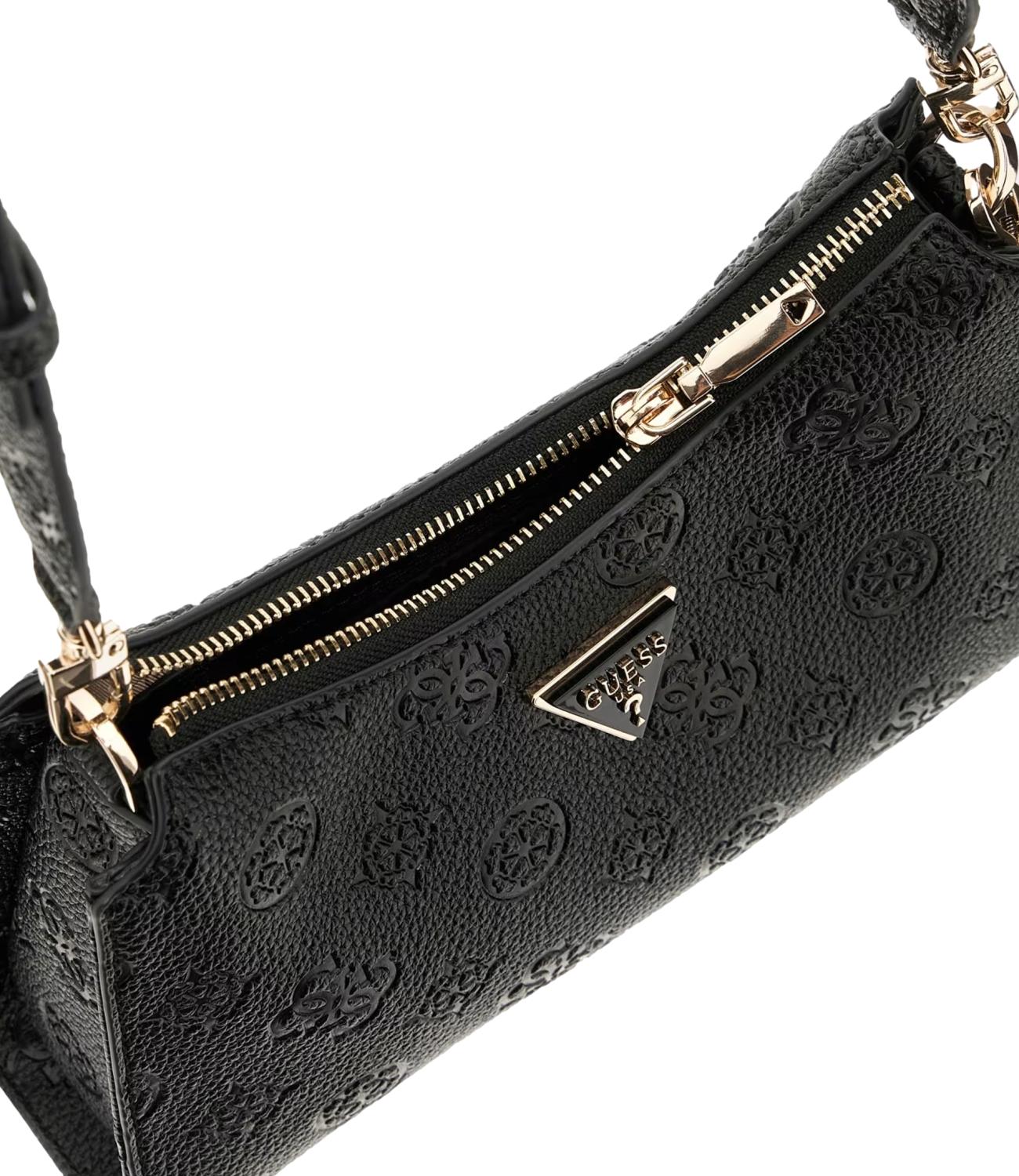 Guess Borsa a spalla Cresidia Black Logo Donna