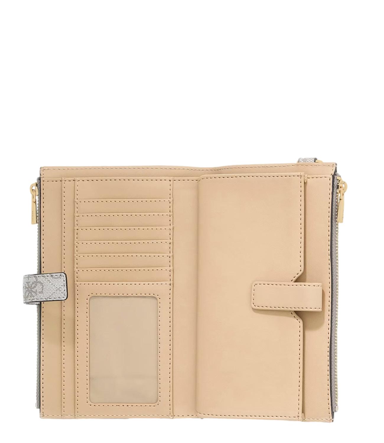 Guess Portafoglio Dark Taupe Logo Donna