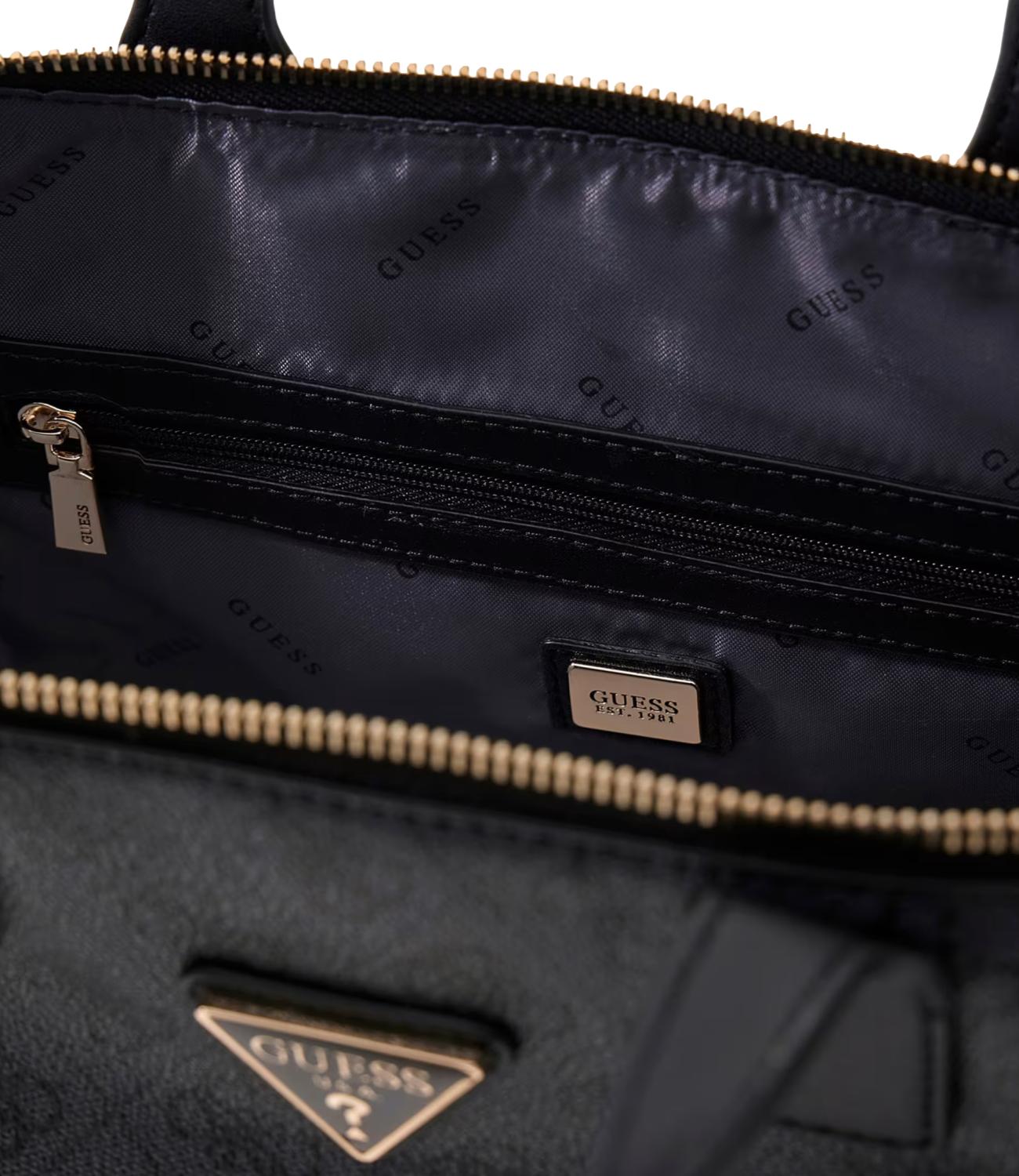 Guess Borsa Shopper Follie Black Logo Donna
