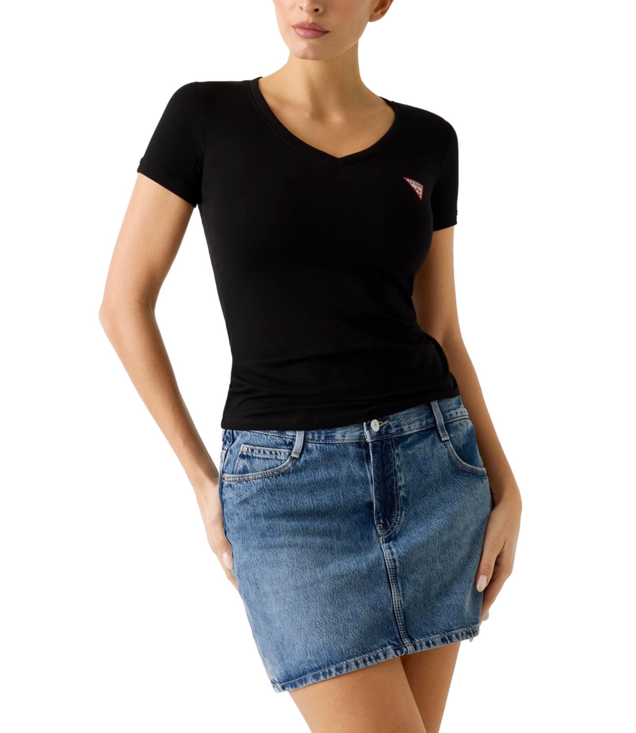 Guess T-shirt Nero Donna