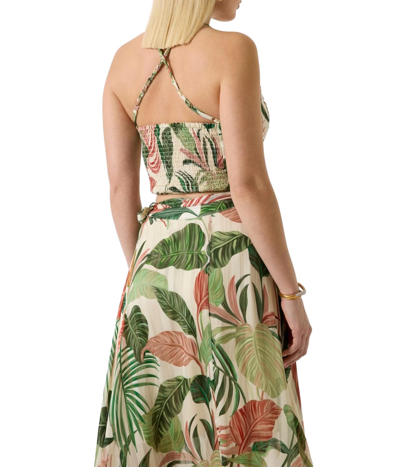 Guess Canotta Choco Jungle Print Donna