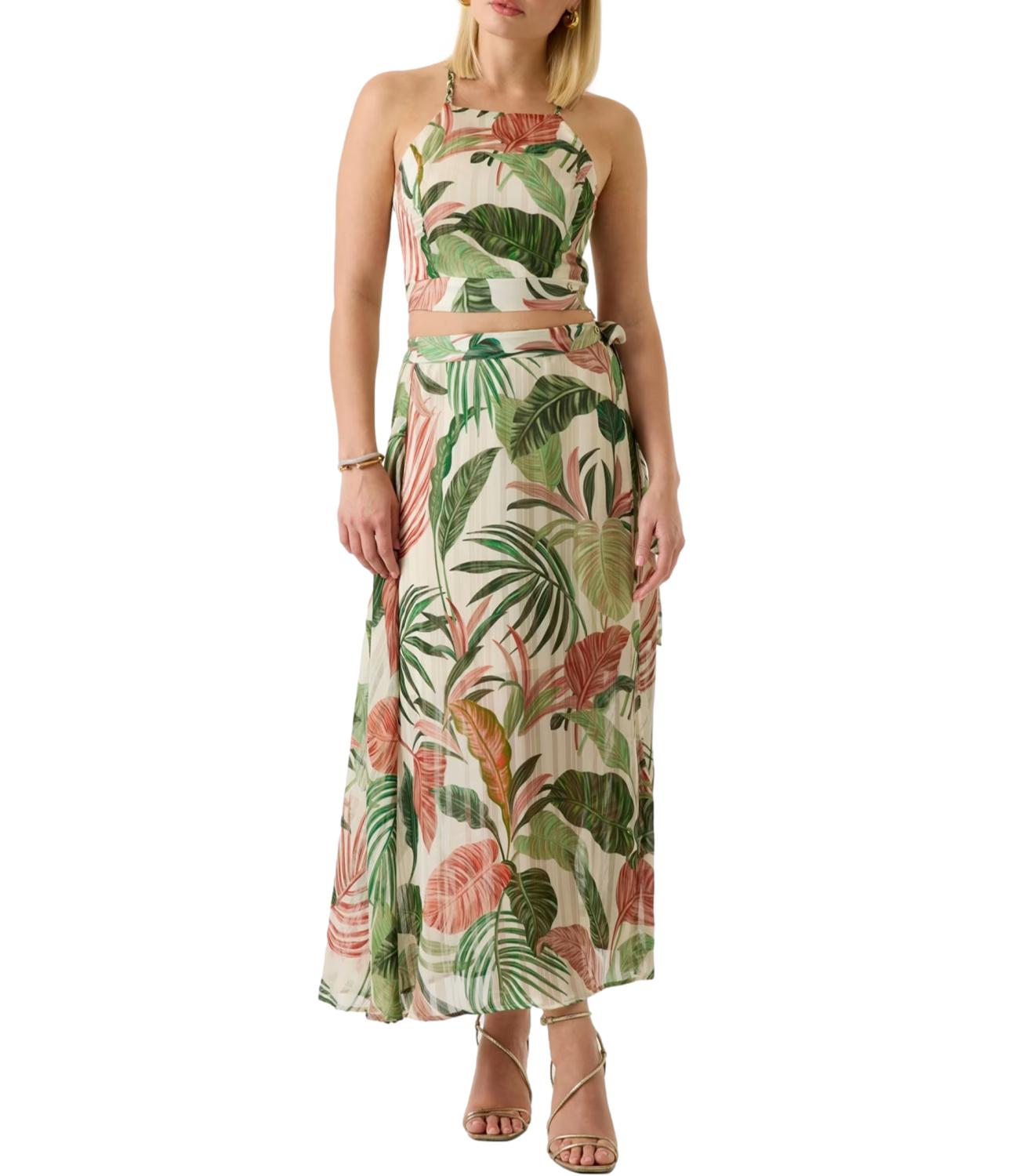 Guess Canotta Choco Jungle Print Donna
