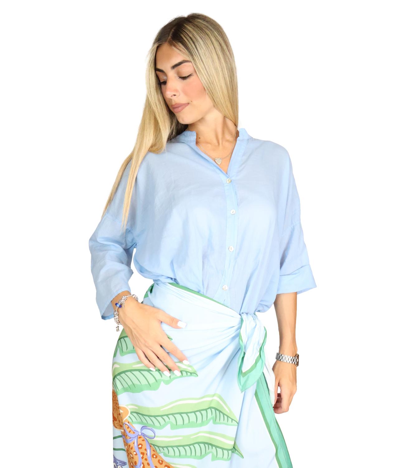 Camicia Have One CFL-Q387 Donna - Celeste