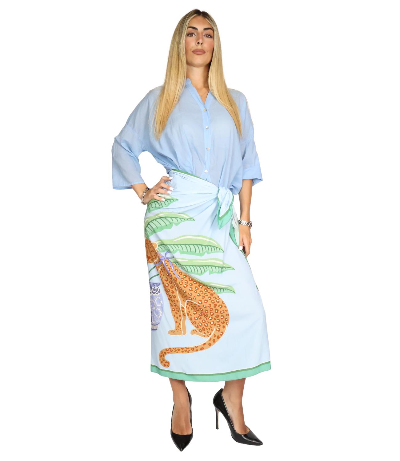 Camicia Have One CFL-Q387 Donna - Celeste