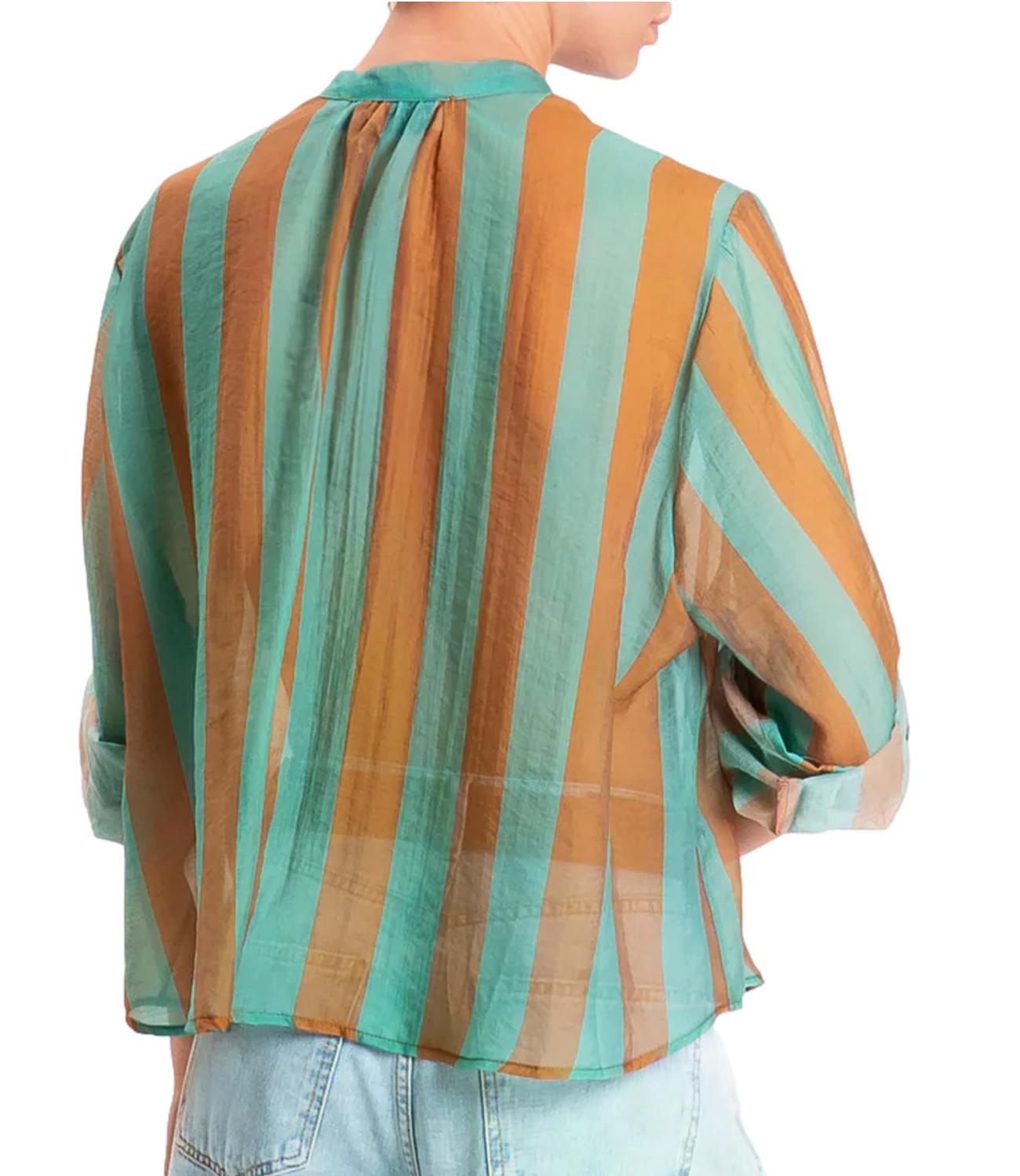 Camicia Have One CVS-Q422 Donna - Riga Tabacco