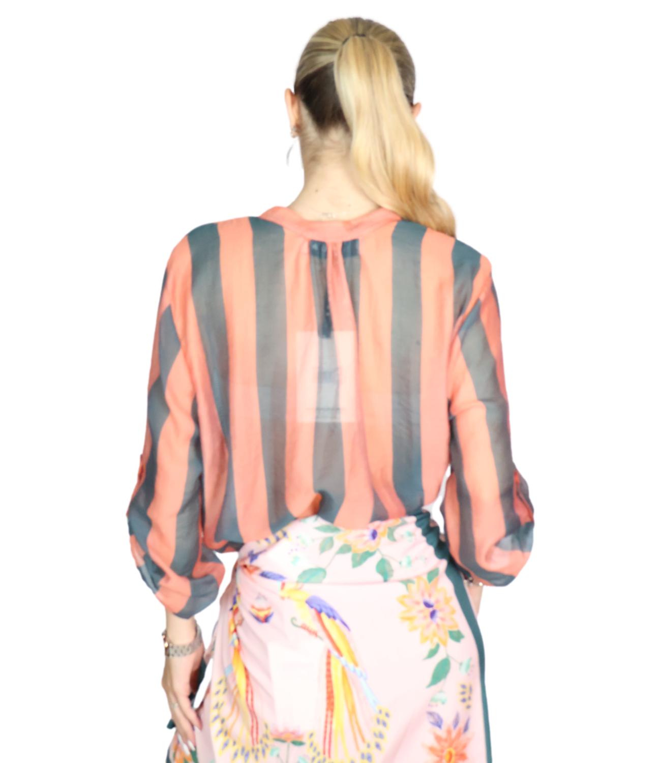 Camicia Have One CVS-Q422 Donna - Riga Carta Da Zucchero/cuoio