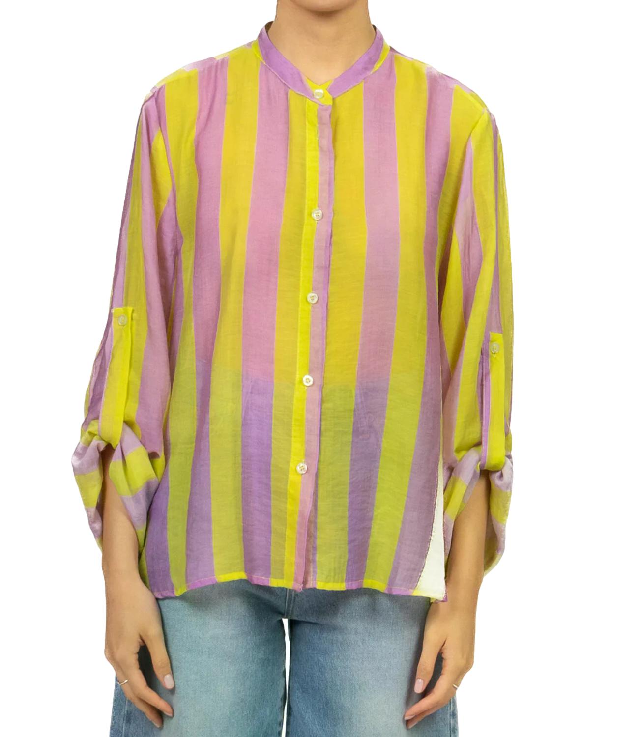 Camicia Have One CVS-Q422 Donna - Riga Lilla/lime