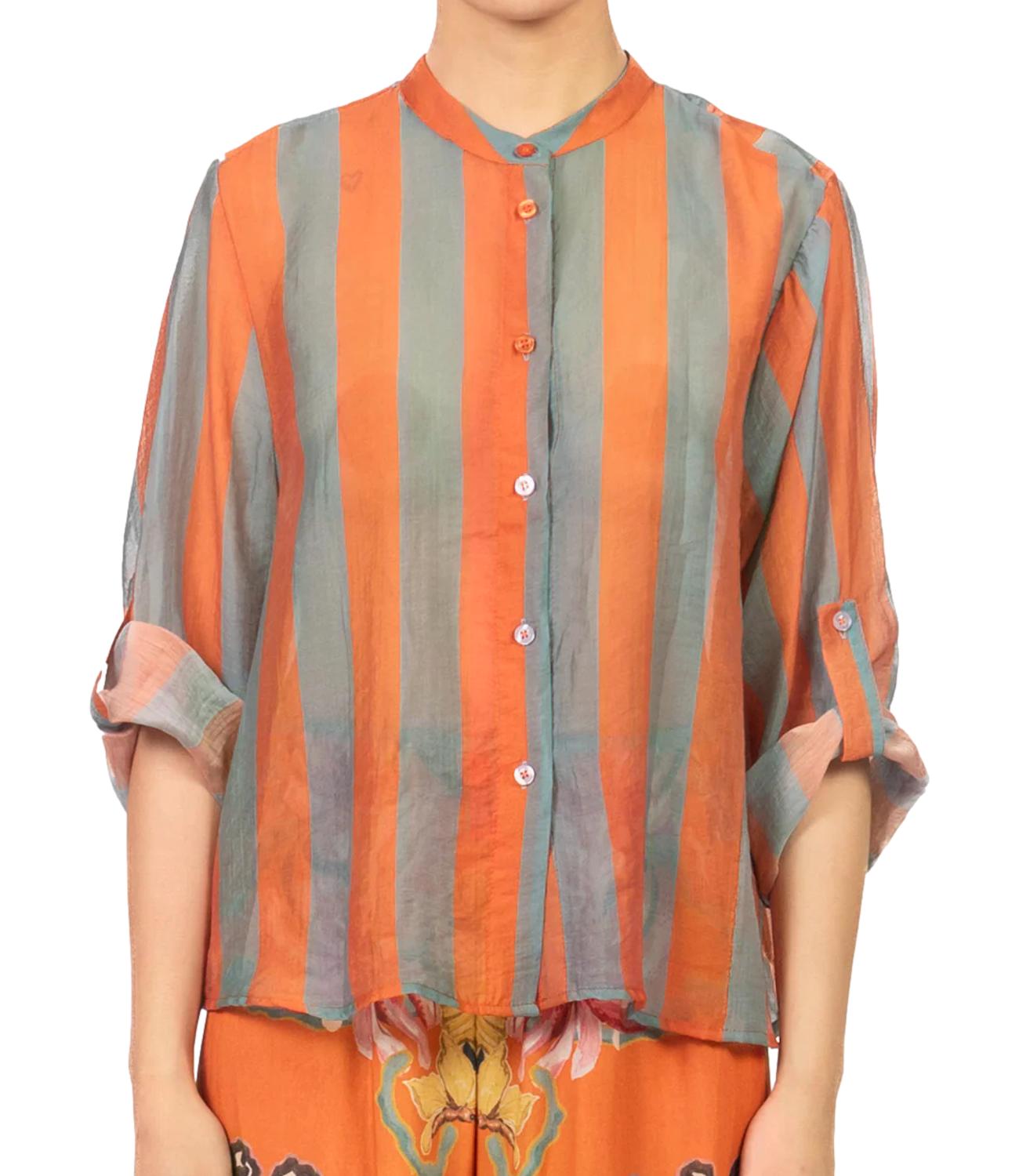 Camicia Have One CVS-Q422 Donna - Riga Carta Da Zucchero/cuoio