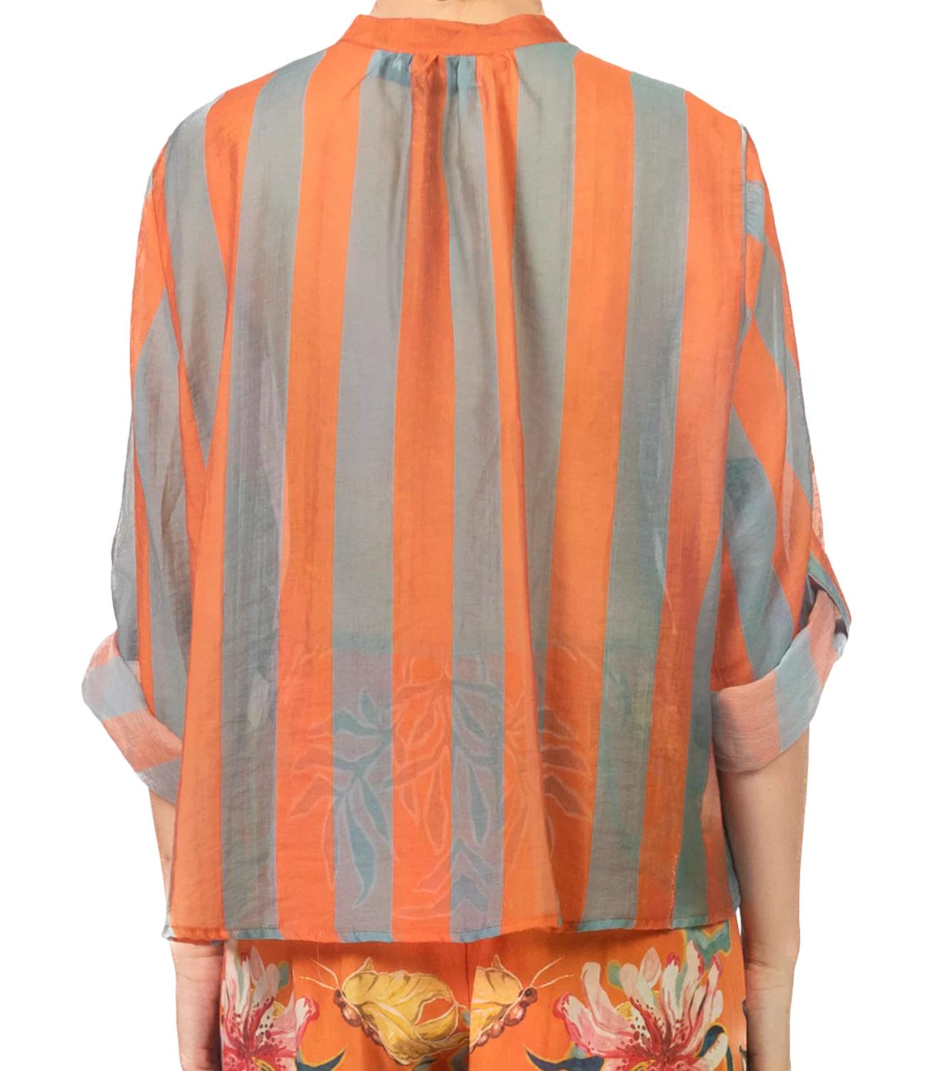 Camicia Have One CVS-Q422 Donna - Riga Carta Da Zucchero/cuoio