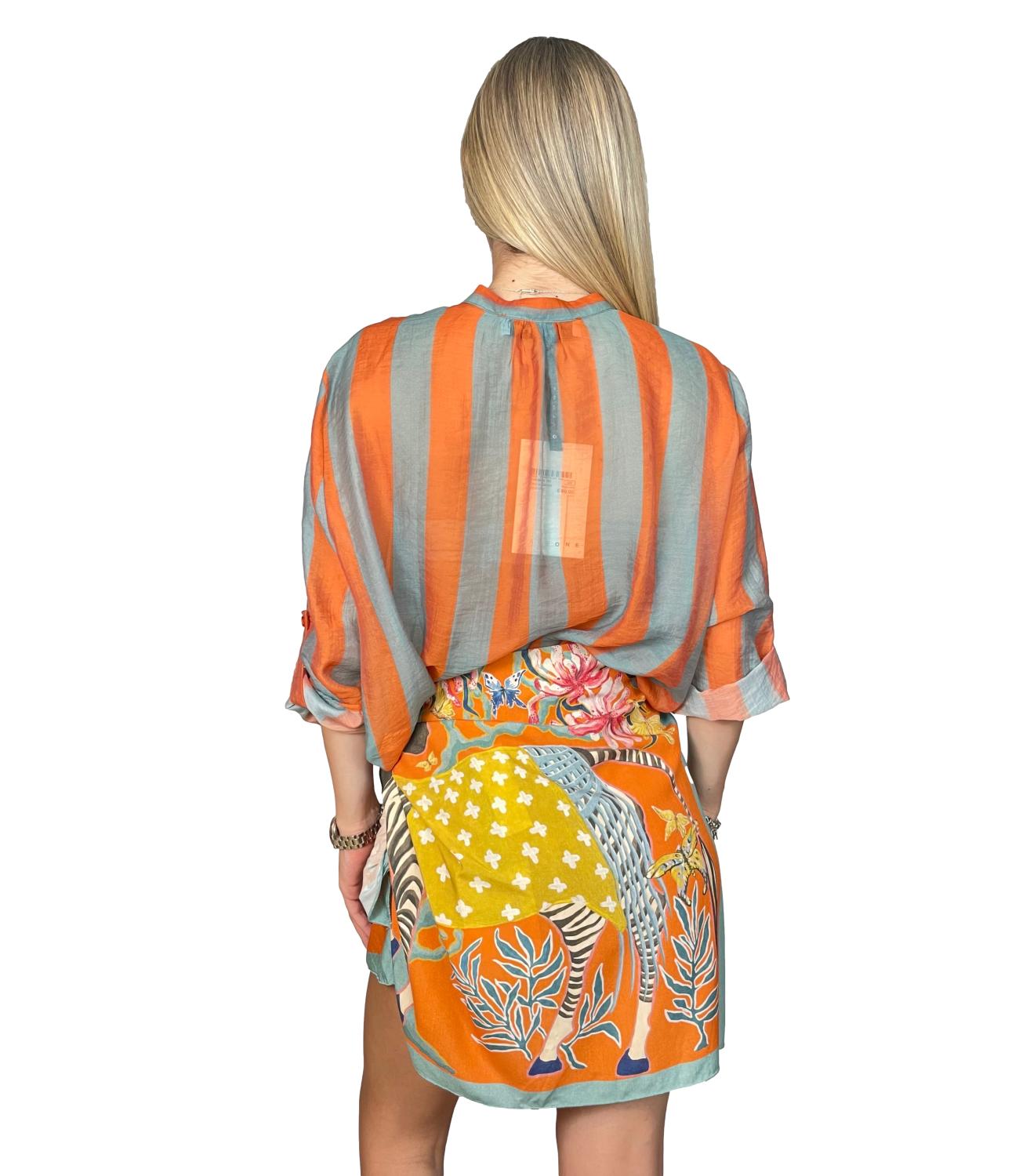 Camicia Have One CVS-Q422 Donna - Riga Carta Da Zucchero/cuoio