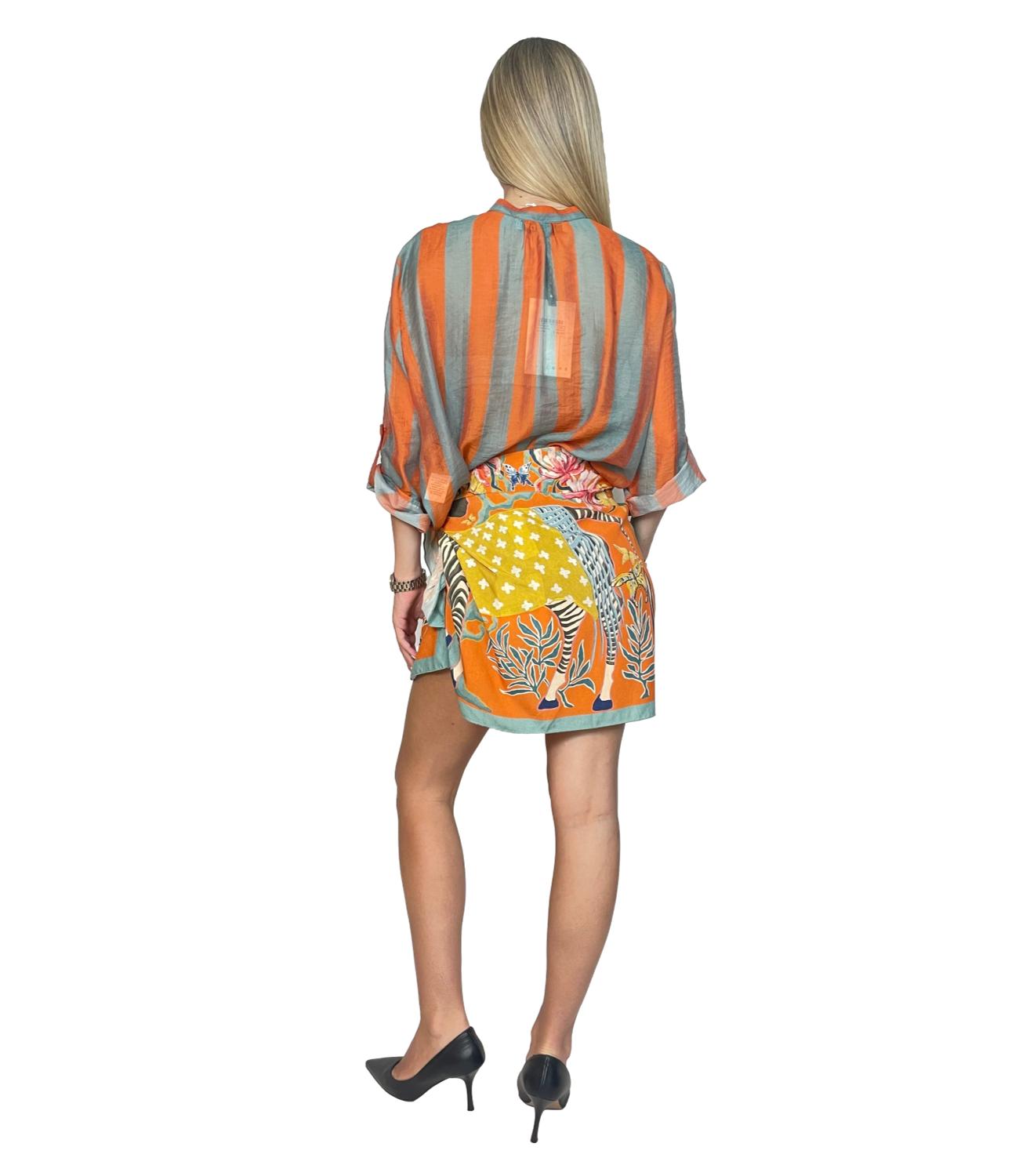 Camicia Have One CVS-Q422 Donna - Riga Carta Da Zucchero/cuoio