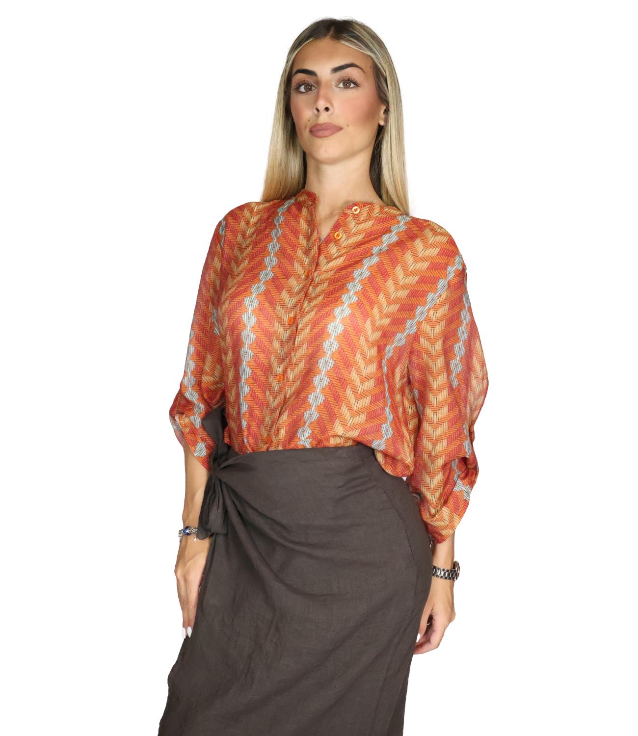 Camicia Have One CVS-Q494 Donna - Tabacco