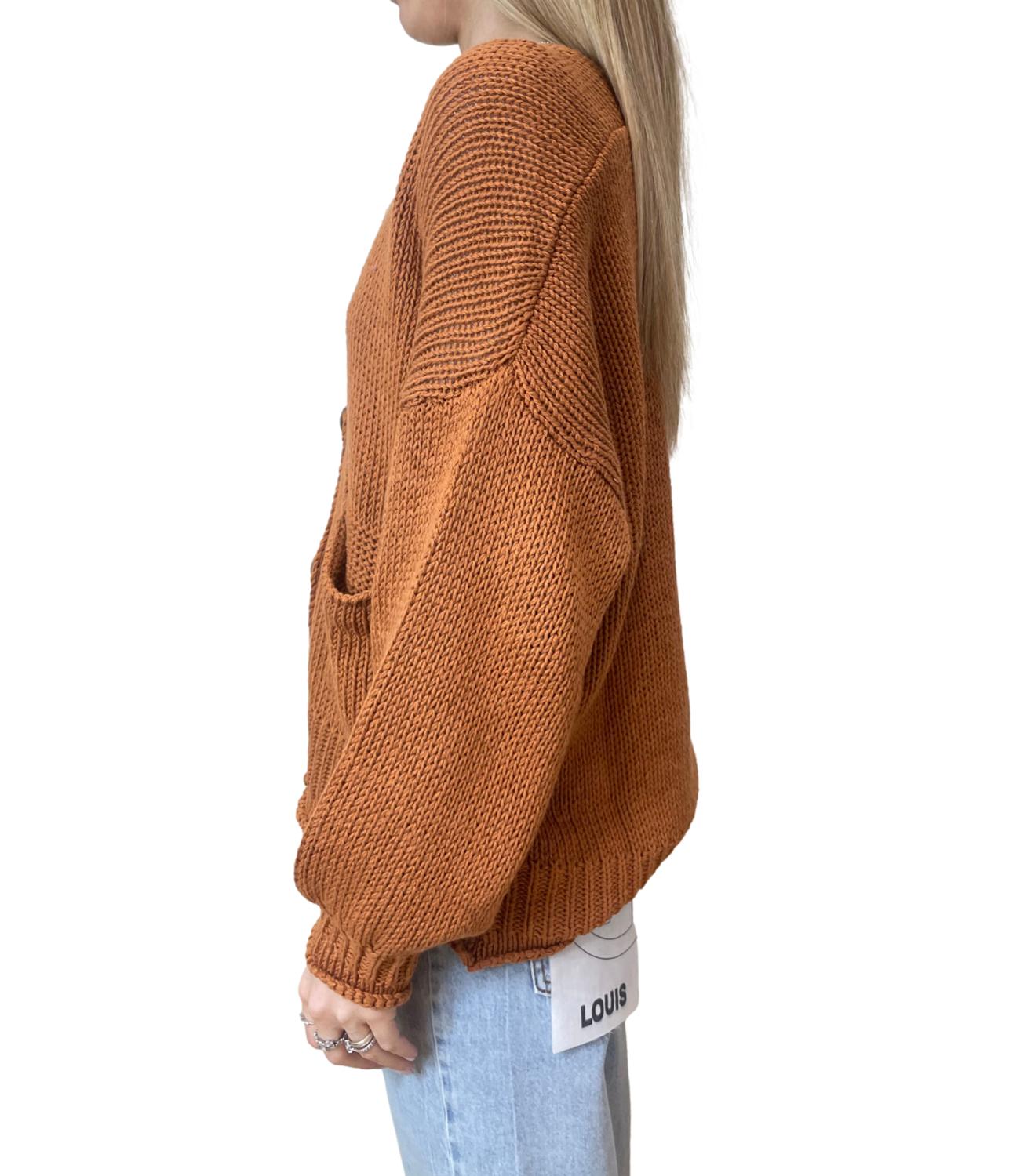 Have One Cardigan Over Tabacco Donna