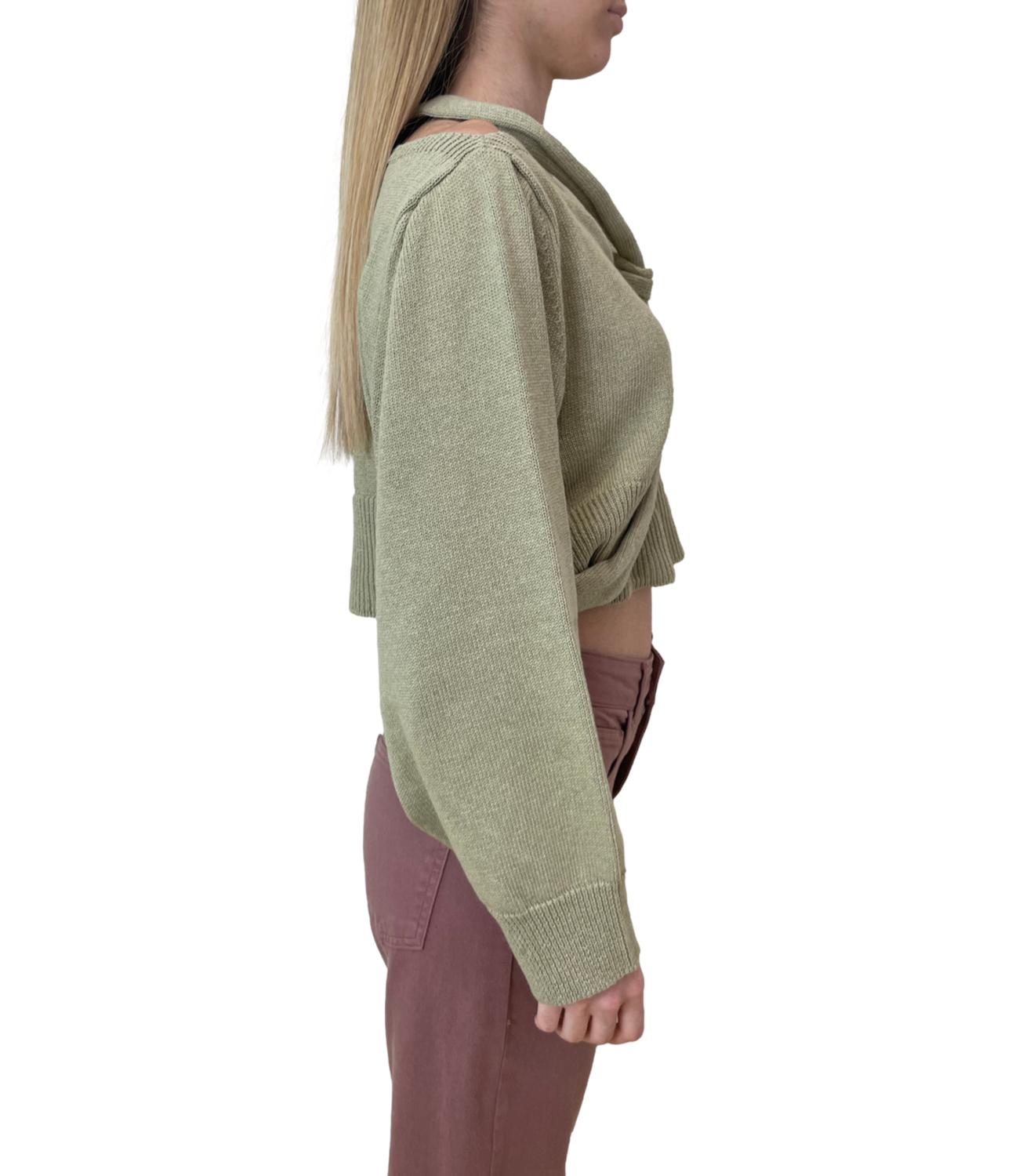 Marella Monochrome canotta Mlmorata verde donna
