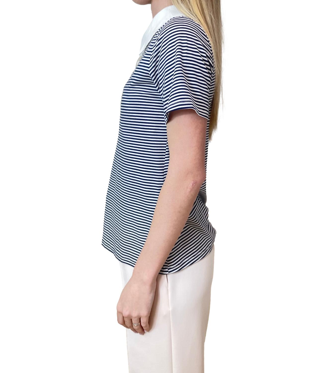 Have One Polo Righe Blu Donna