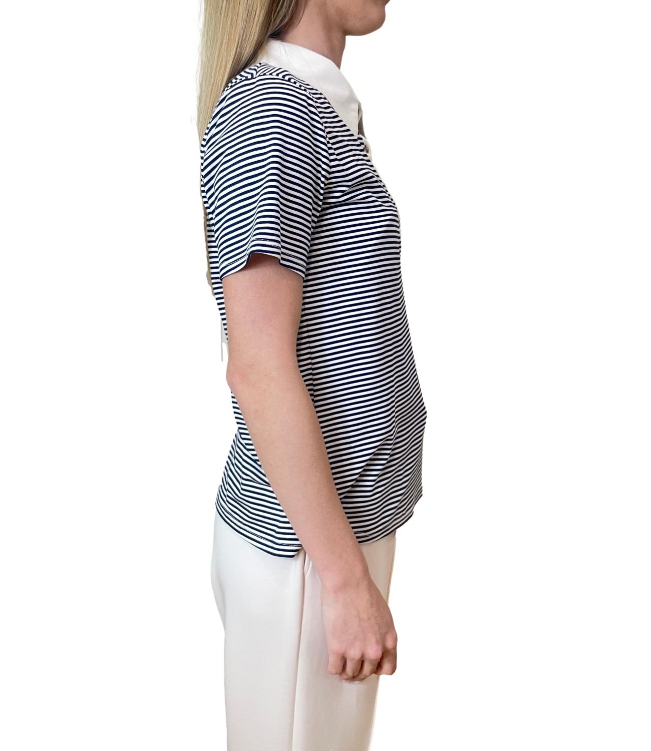 Have One Polo Righe Blu Donna