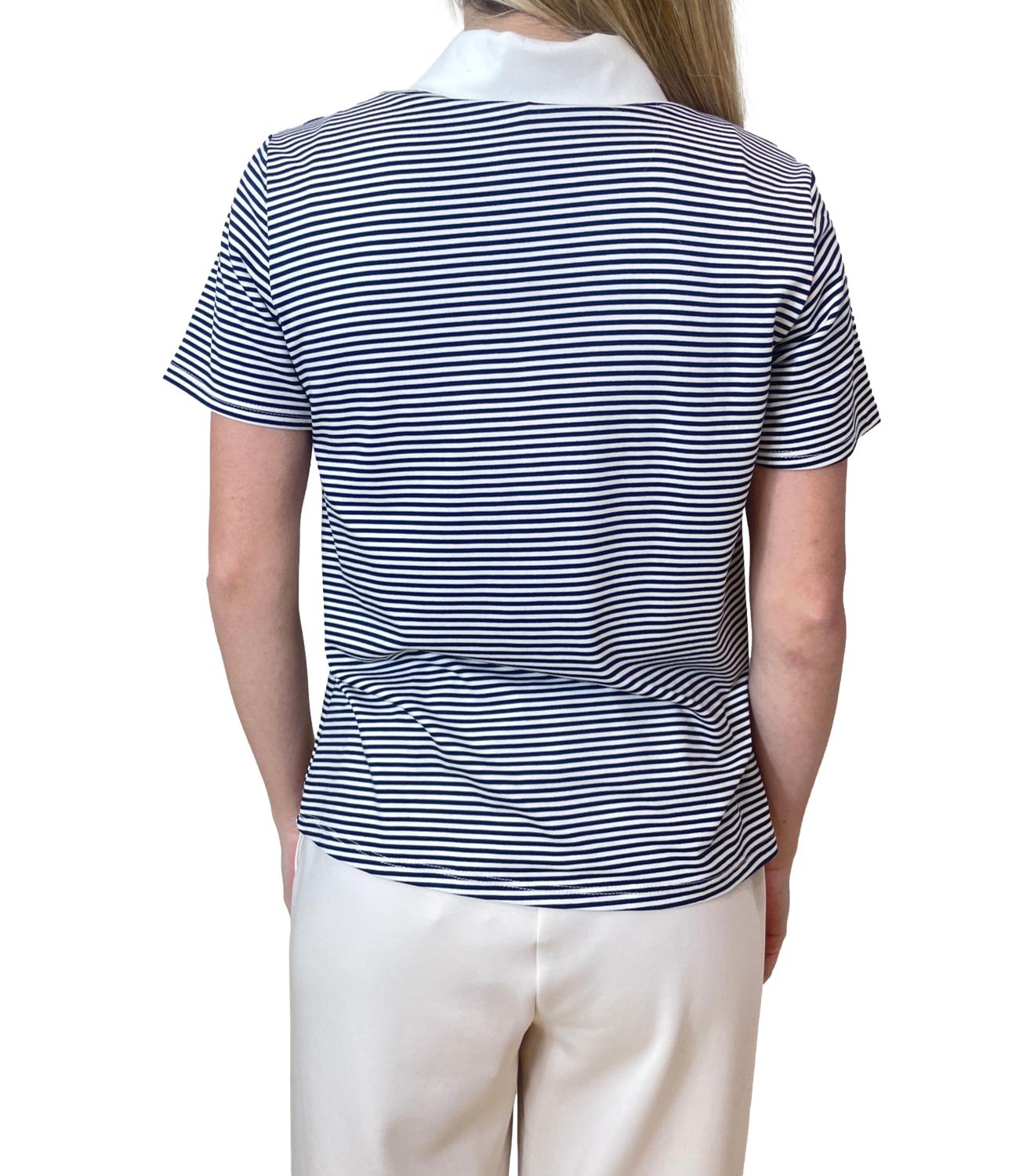 Have One Polo Righe Blu Donna