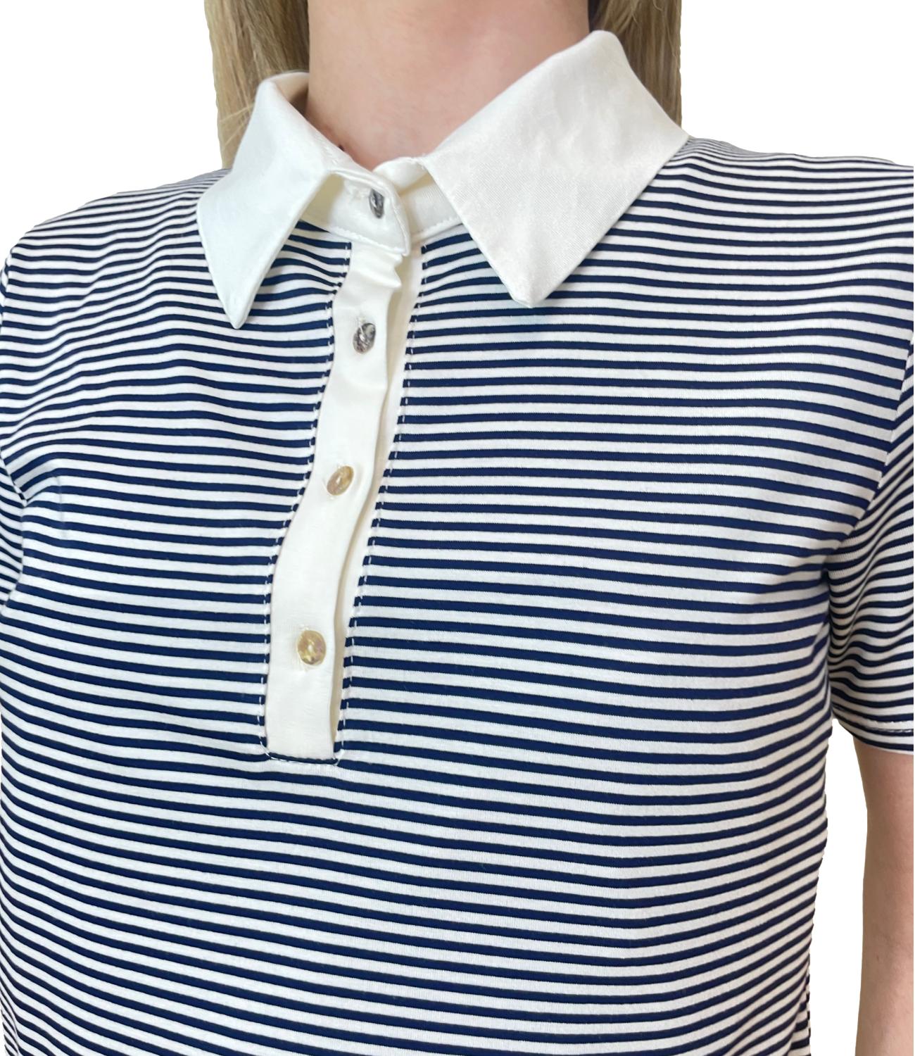 Have One Polo Righe Blu Donna