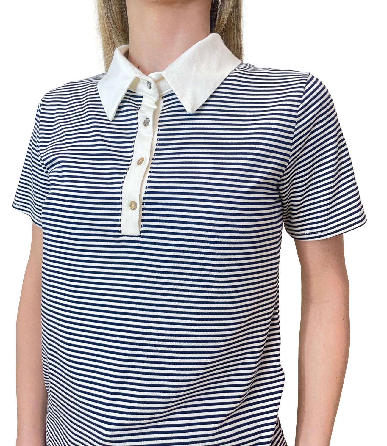 Have One Polo Righe Blu Donna