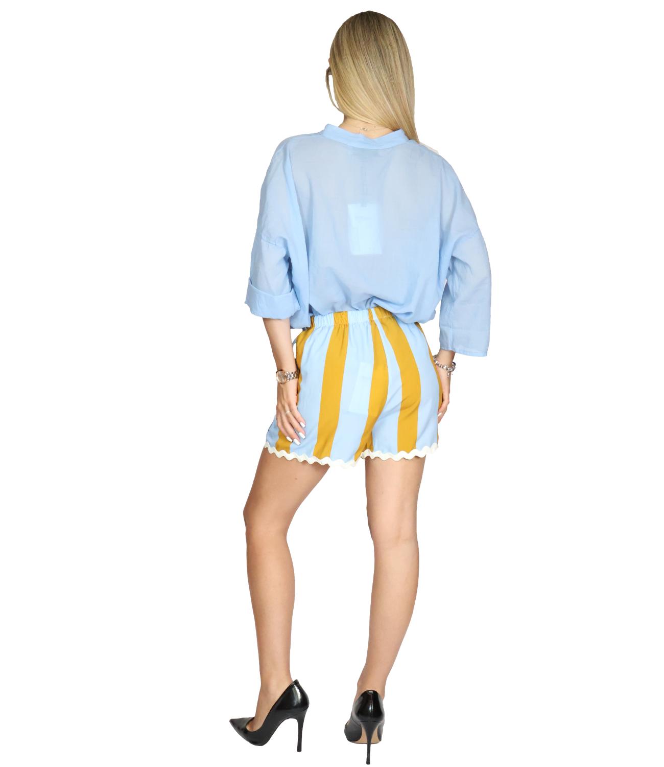 Short Have One PVS-Q701 Donna - Tabbaco/celeste