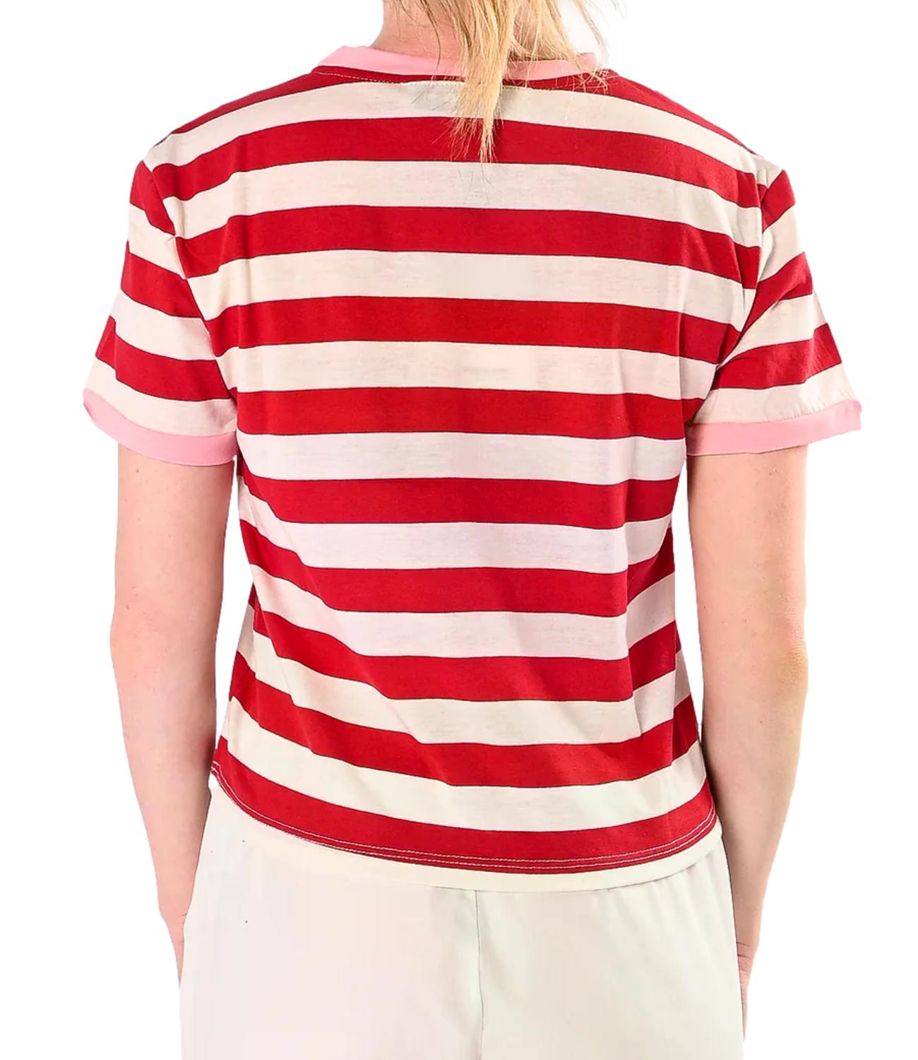T-Shirt Have One TSH-Q245 Donna - Latte/rosa